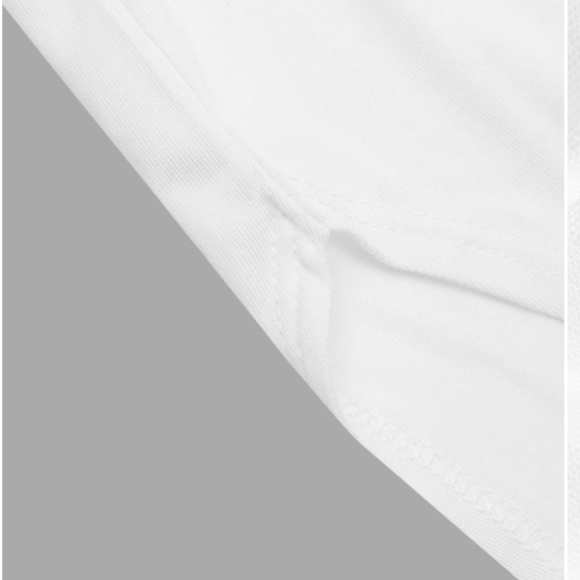 White round neck split sides tank top, soft and comfy, new, medium, Halara - Picture 5 of 8